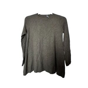 Sea Bleu Cashmere Sweater Women's XS Moss Long Sleeve Wide Bottom Scandi Minimal